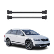 Dachträger Grundtäger für Skoda Octavia Scout mk3 Kombi 2013-2020 Alu Silber 2x