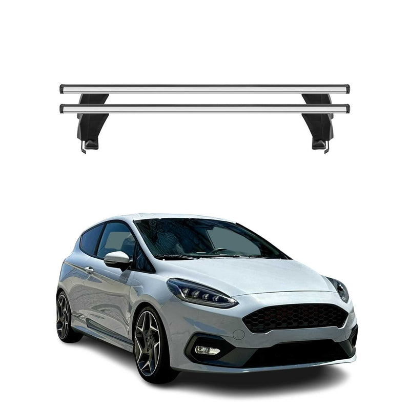 Menabo Dachträger Grundtäger für Ford Fiesta ST-Line 2017-2024 50kg Alu Grau 2x