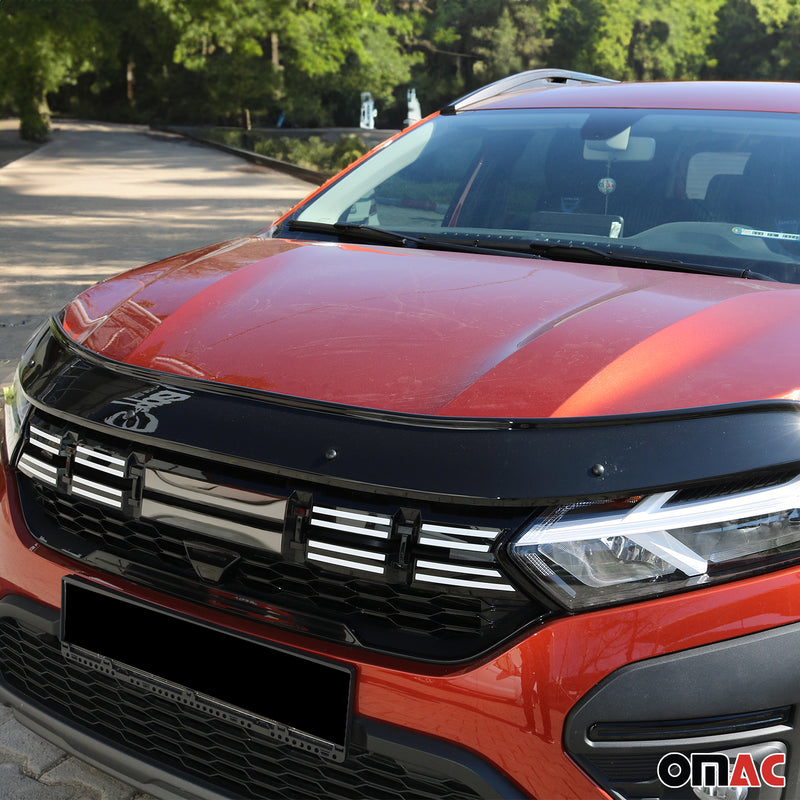 Motorhaube Deflektor Insektenschutz für Dacia Jogger 2022-2024 ABS Schwarz