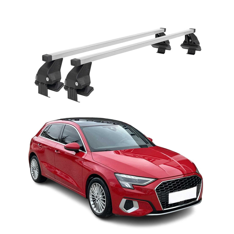 Menabo Dachträger Grundtäger für Audi A3 Sportback 8Y 2020-2025 50kg Silber 2x