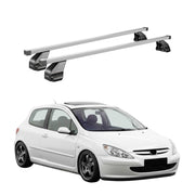 Menabo Dachträger Grundtäger für Peugeot 307 2001-2008 3-trg 75kg Stahl Grau 2x