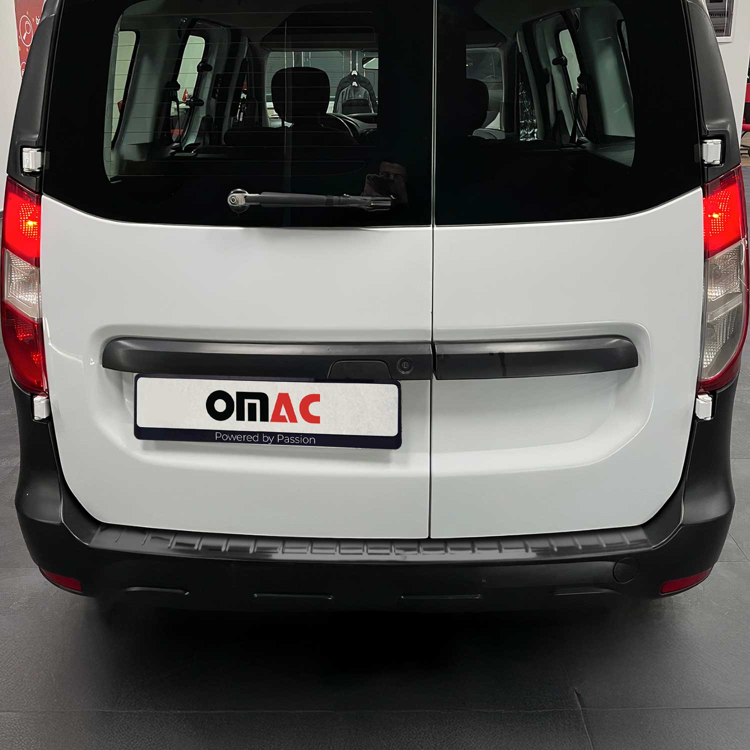 Ladekantenschutz Stoßstange für Dacia Dokker 2012-2022 Edelstahl Dunkel Chrom