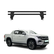 Menabo Dachträger Grundträger für VW Amarok mk2 2023-2026 Alu Schwarz 2tlg