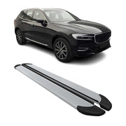 Seitenschweller Trittbretter Schweller für Volvo XC60 2017-2025 Aluminium Silber