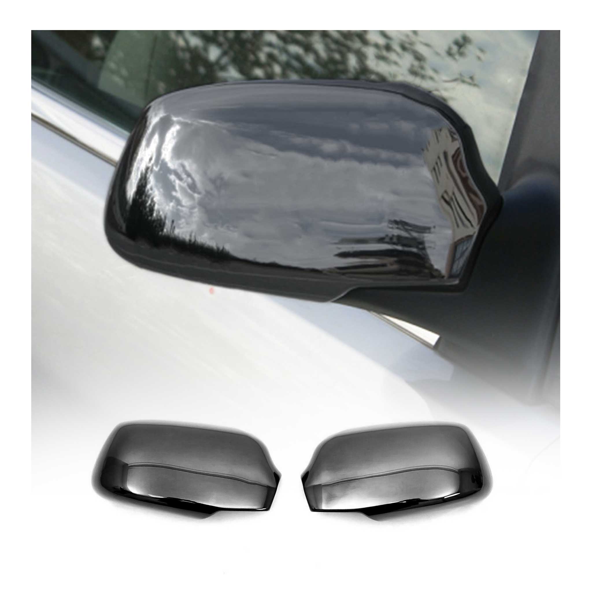 Spiegelkappen für Ford Focus C-MAX Focus mk2 Mondeo mk3 Chrom ABS Dunkel