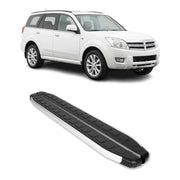 Seitenbretter Trittbretter für Great Wall Hover / Haval 2005-2012 Alu Schwarz