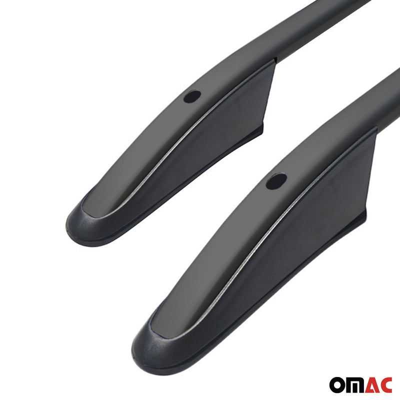 Dachreling + Dachträger SET für Citroen Berlingo L1 2008-2018 Alu Schwarz 4x