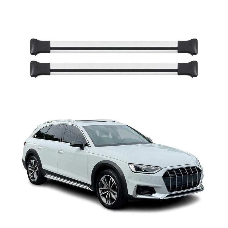 Dachträger Grundtäger für Audi A4 Allroad 2016-2025 75kg Aluminium Silber 2 tlg