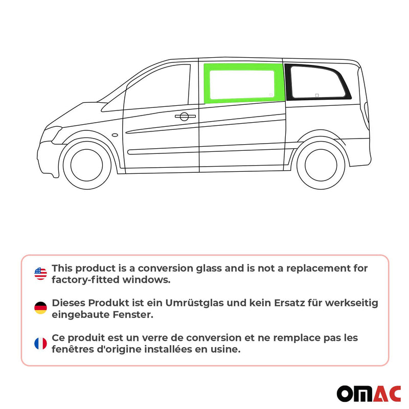 Seitenfenster Auto Fenster für Mercedes Vito W639 2003-2014 Vorne Links L1 L2 L3