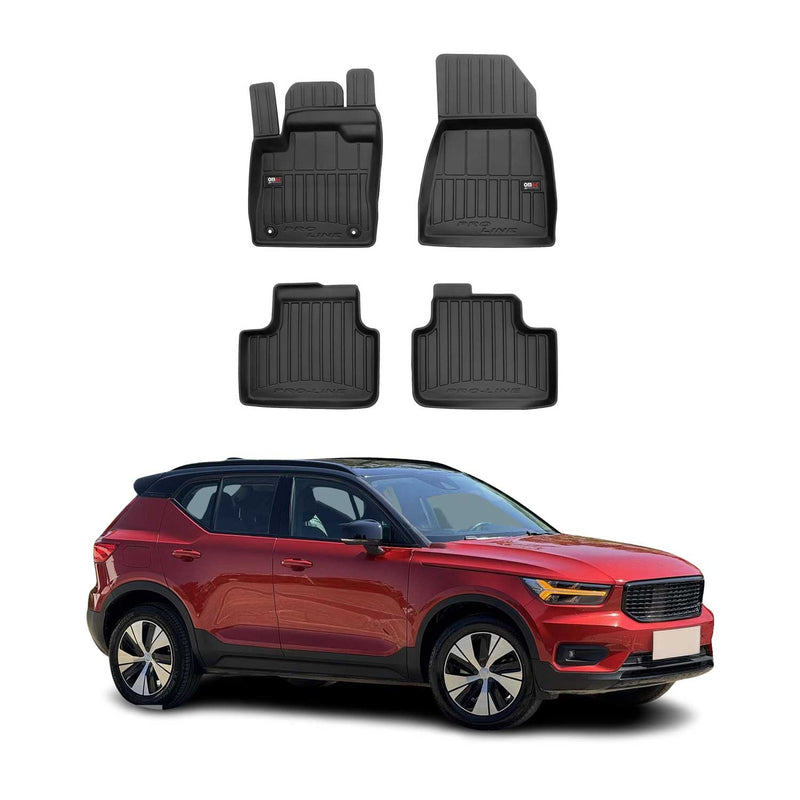 2020-2025 Volvo XC40 Recharge Fußmatten TPE Schwarz 4 tlg