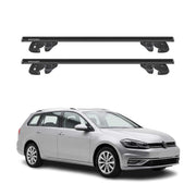 Dachträger Grundtäger für VW Golf mk7 Variant 2012-2019 Alu 90kg TÜV Schwarz 2x