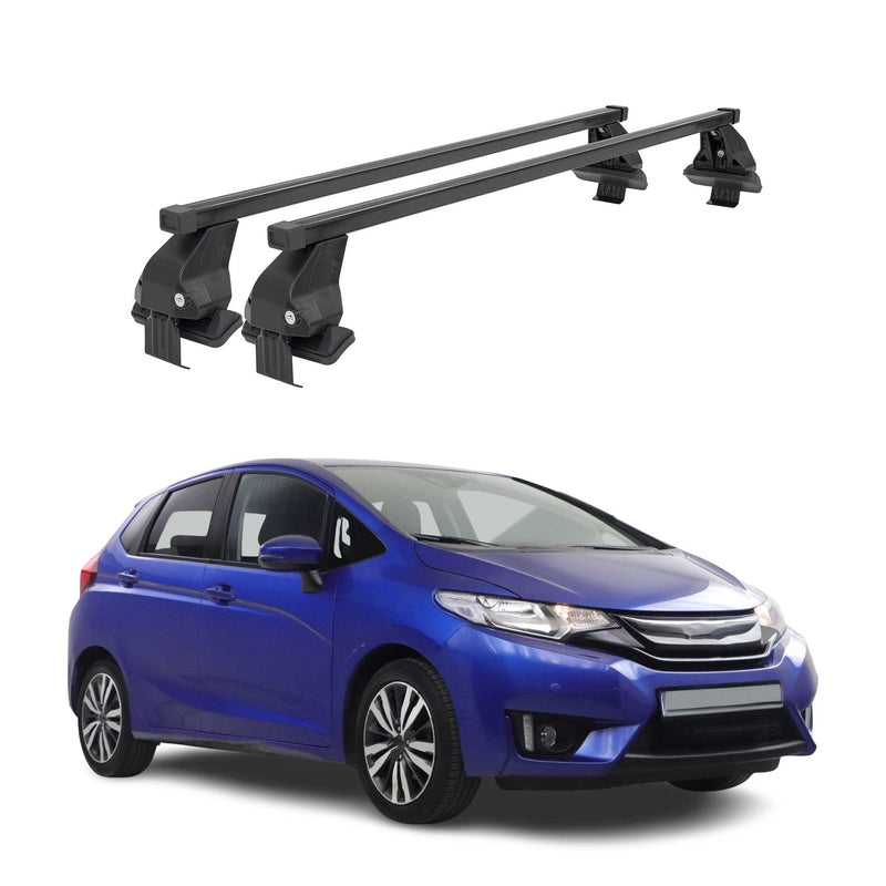 Menabo Dachträger Grundtäger für Honda Jazz 2020-2025 50kg Stahl Schwarz 2 tlg