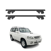 Dachträger Grundtäger für Hyundai Terracan 2001-2007 Alu 90kg TÜV Schwarz 2tlg