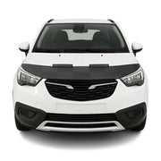 Haubenbra Steinschlagschutz für Opel Crossland X 2017-2024 Kariert Halb