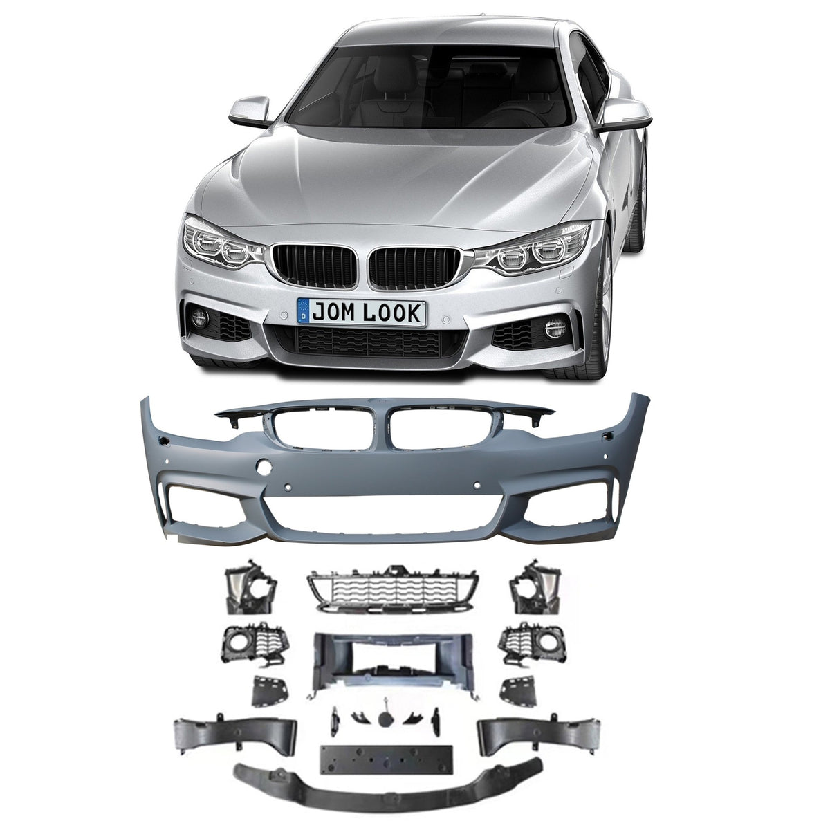 JOM Stoßstangen Kit & Seitenschweller für BMW F32 4er 2013-2017 Sport-Design