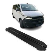 Trittbretter Seitenschweller für VW T6 T6.1 alle 2015-2022 Kurzer Schwarz Grau