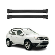Dachträger Grundtäger für Dacia Duster mk1 2014-2017 FL 75kg Alu Schwarz 2 tlg