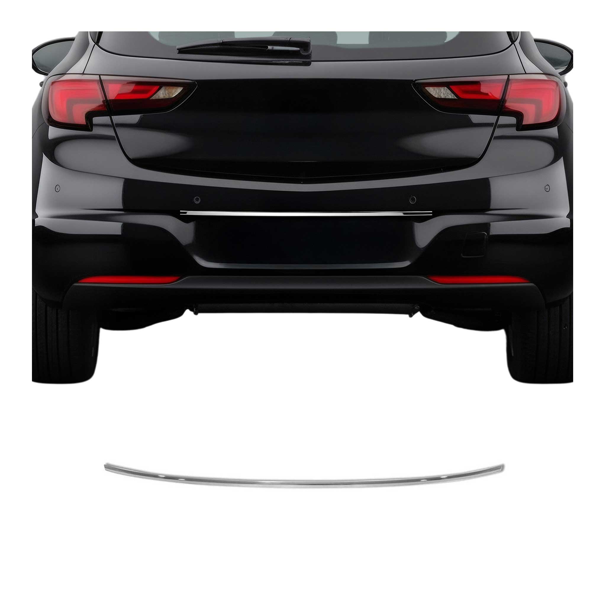 Heckleiste Stoßstangen Leiste für Opel Astra K 2015-2021 Untere Edelstahl Chrom