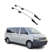 Aluminium Dachreling für VW T5 T6 Transporter Multivan Caravelle 2003-24 L2 Grau