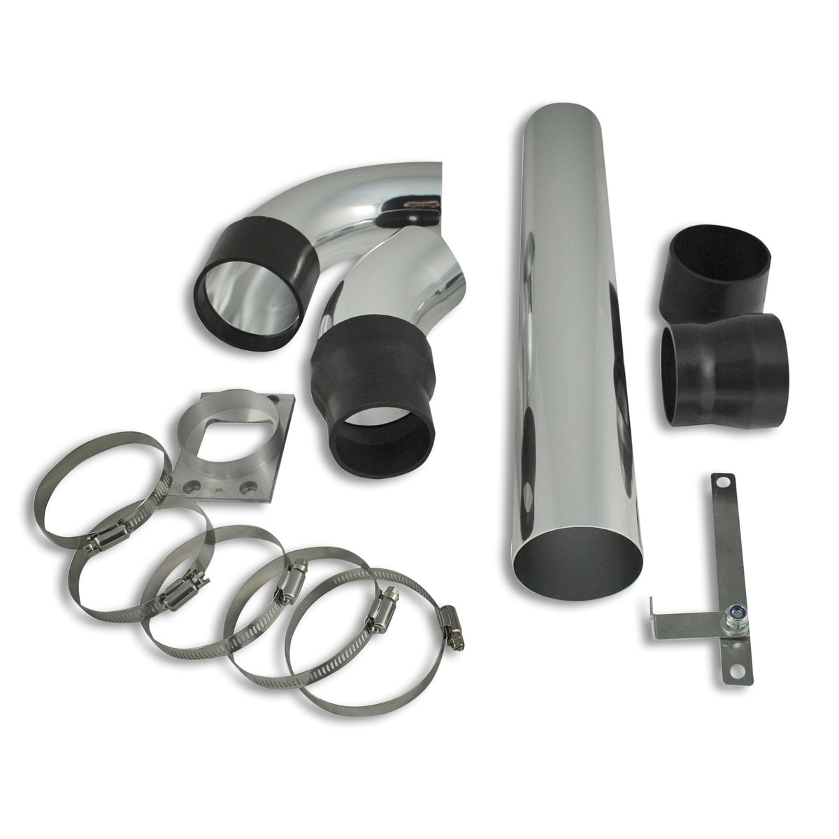 JOM Energy Rohr Universal ohne TÜV 14tlg Gummi Poliertes Aluminium