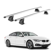 Alu Dachträger für Bmw 4er Gran Coupè F36 2014-2020 TÜV T-Nut 75 kg 2tlg Silber