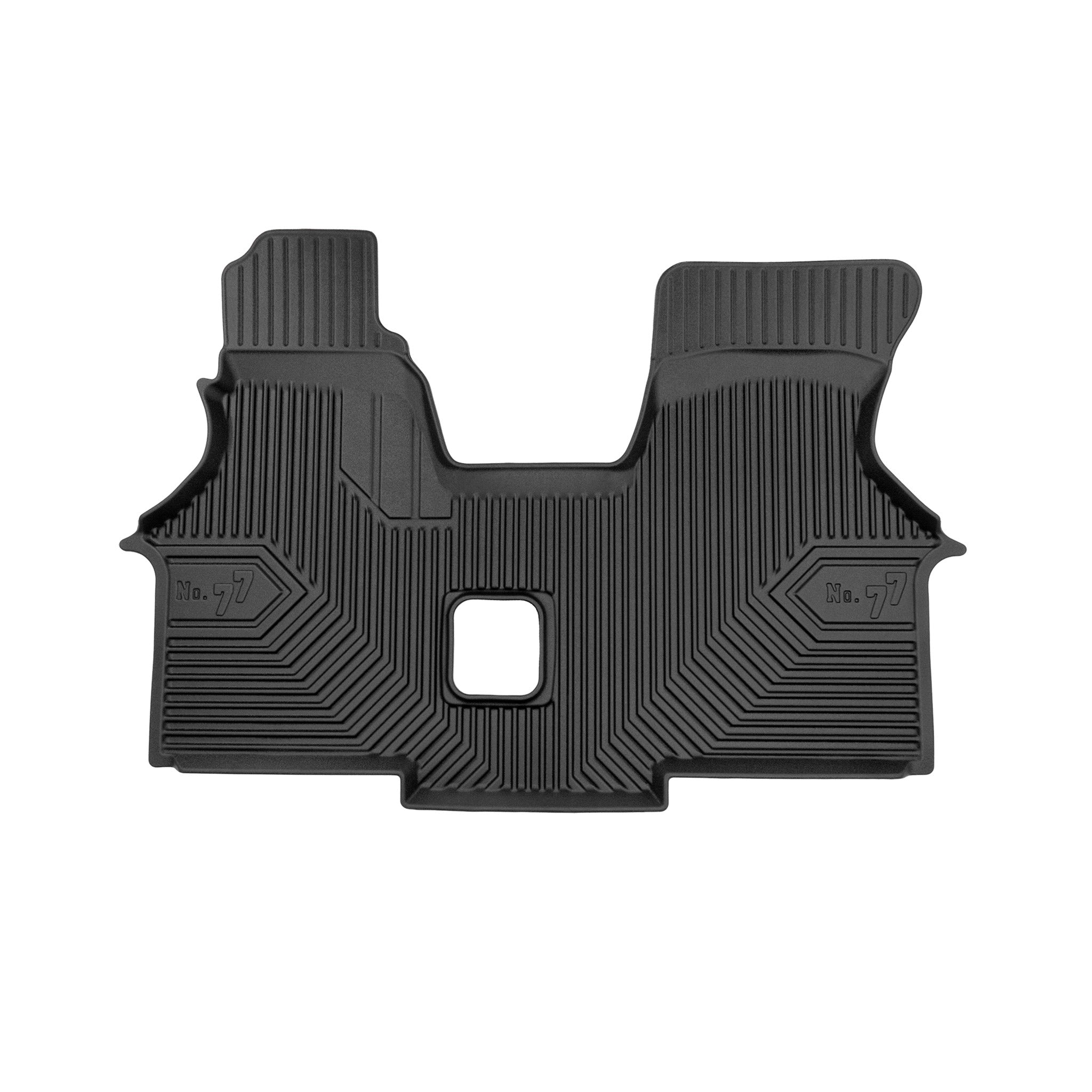 Fußmatten Gummimatten No.77 für VW Transporter T4 1990-2003 TPE Schwarz 1 tlg
