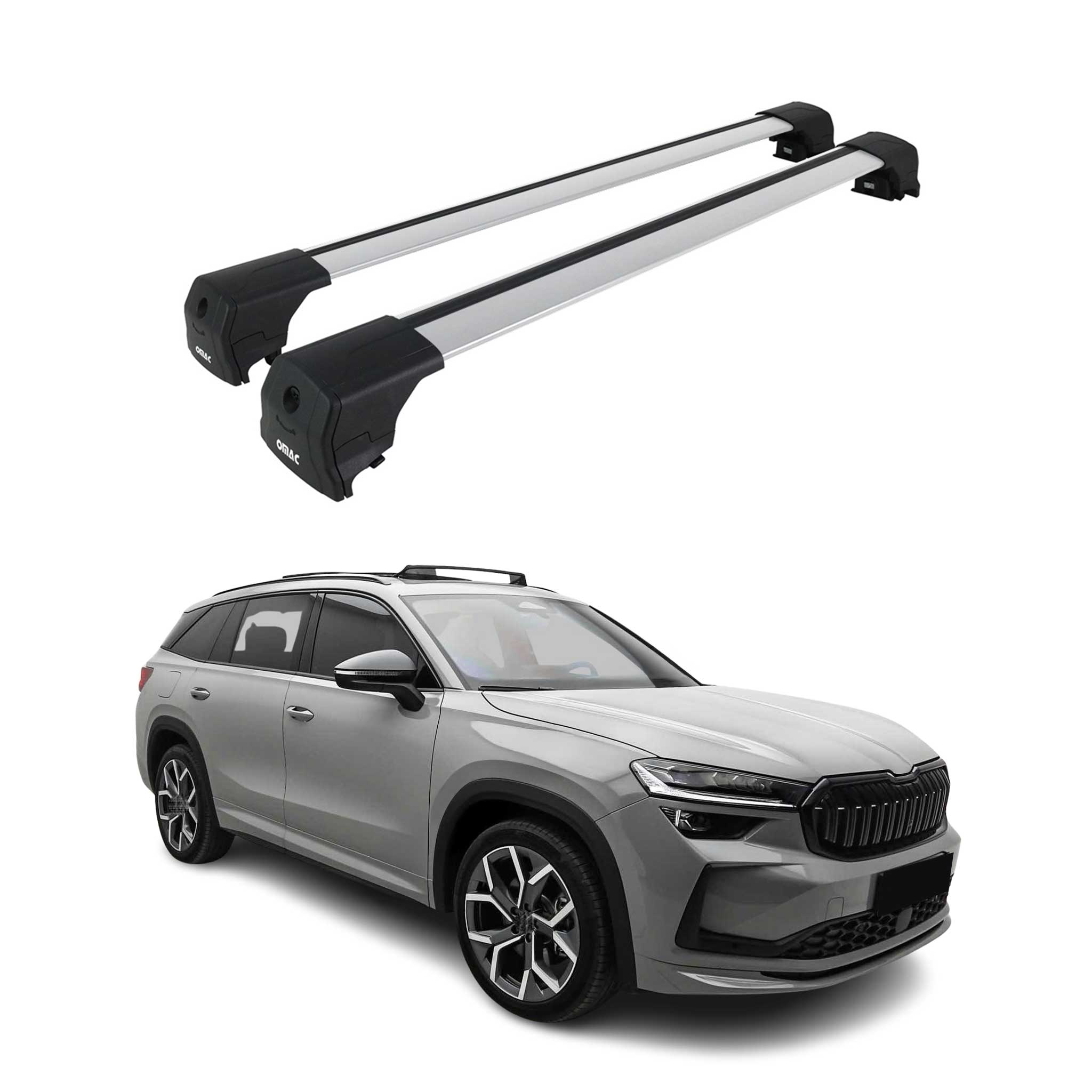 Dachträger für Skoda Kodiaq 2024-2026 / Skoda Superb 2024-2026 Kombi 75kg Grau