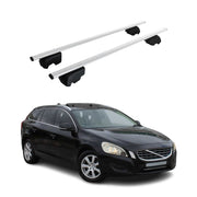 Dachträger Grundtäger für Volvo V60 2010-2018 75kg Metall Silber 2 tlg