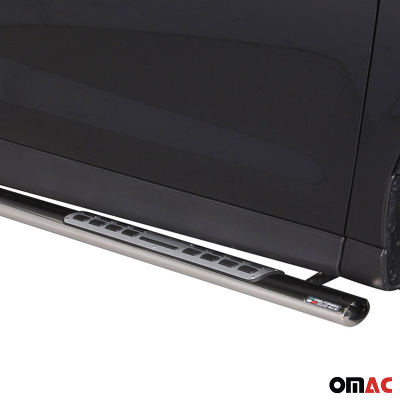 Edelstahl Seitenschweller Schwellerrohre für Subaru Forester 2013-2015 Silber