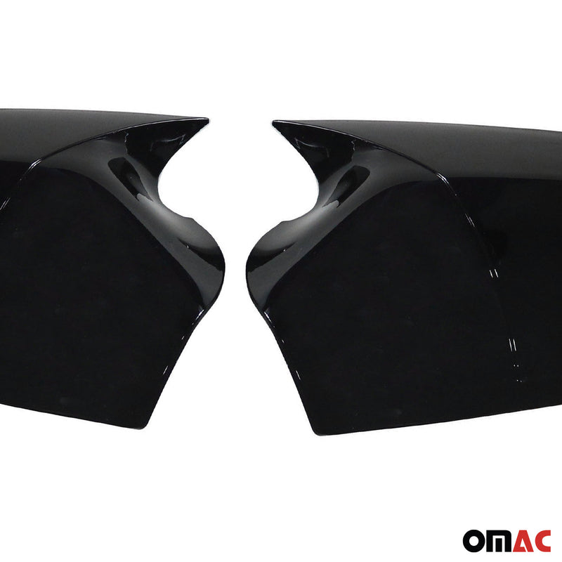 Spiegelkappen Spiegelabdeckung für Opel Astra 2004-2009 ABS Schwarz Glanz 2tlg