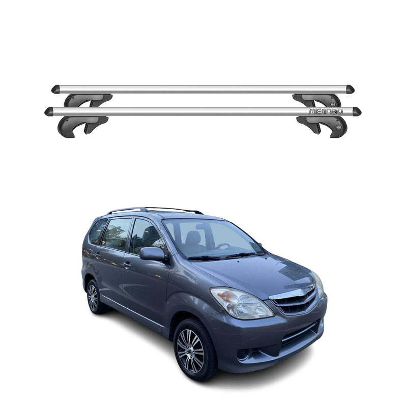 Menabo Dachträger Grundtäger für Toyota Avanza 2011-2015 90kg Alu Silber 2 tlg