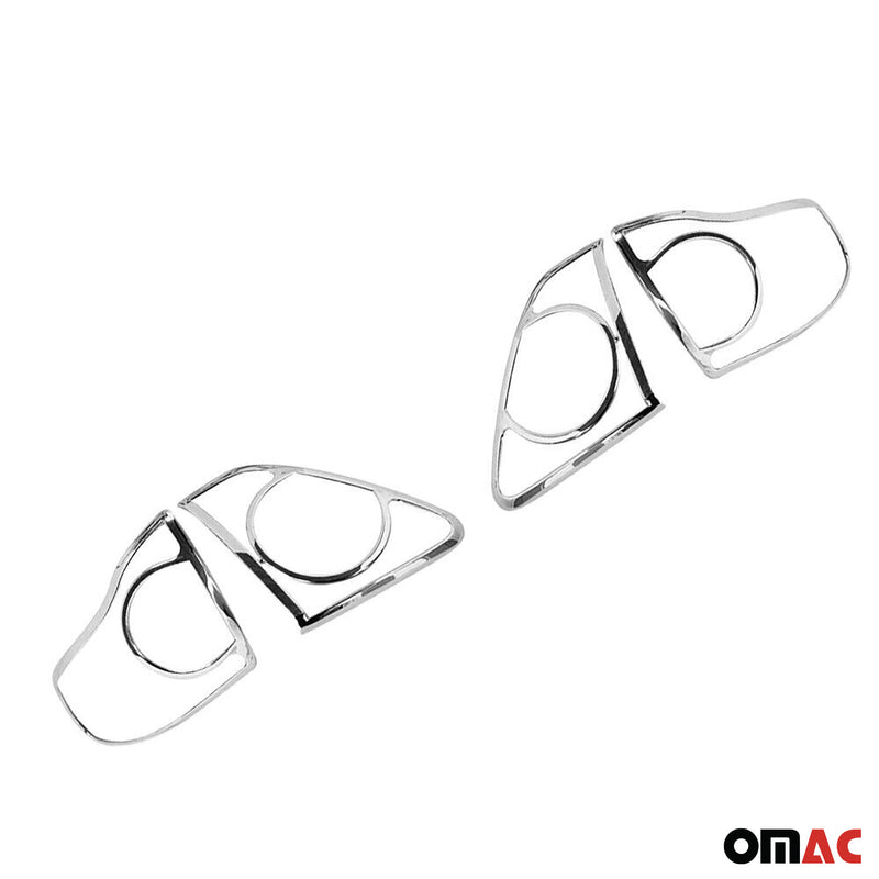 Rücklicht Leisten Heckleuchte für Toyota Corolla 2007-2013 Chrom ABS Silber 4tlg