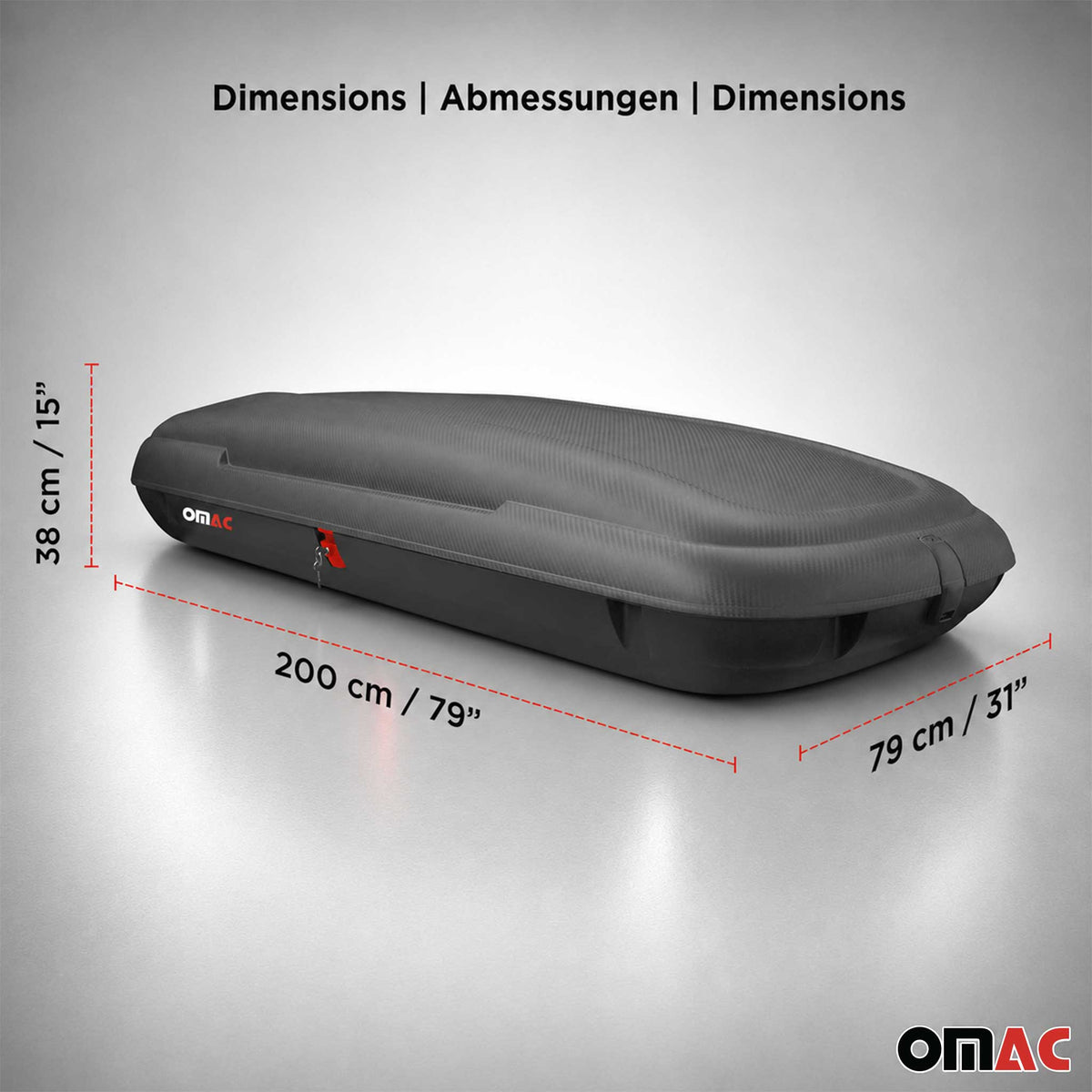 Carbonlook Dachbox 480L + Dachträger Audi A4 B9 Avant 2016-2025 Silber