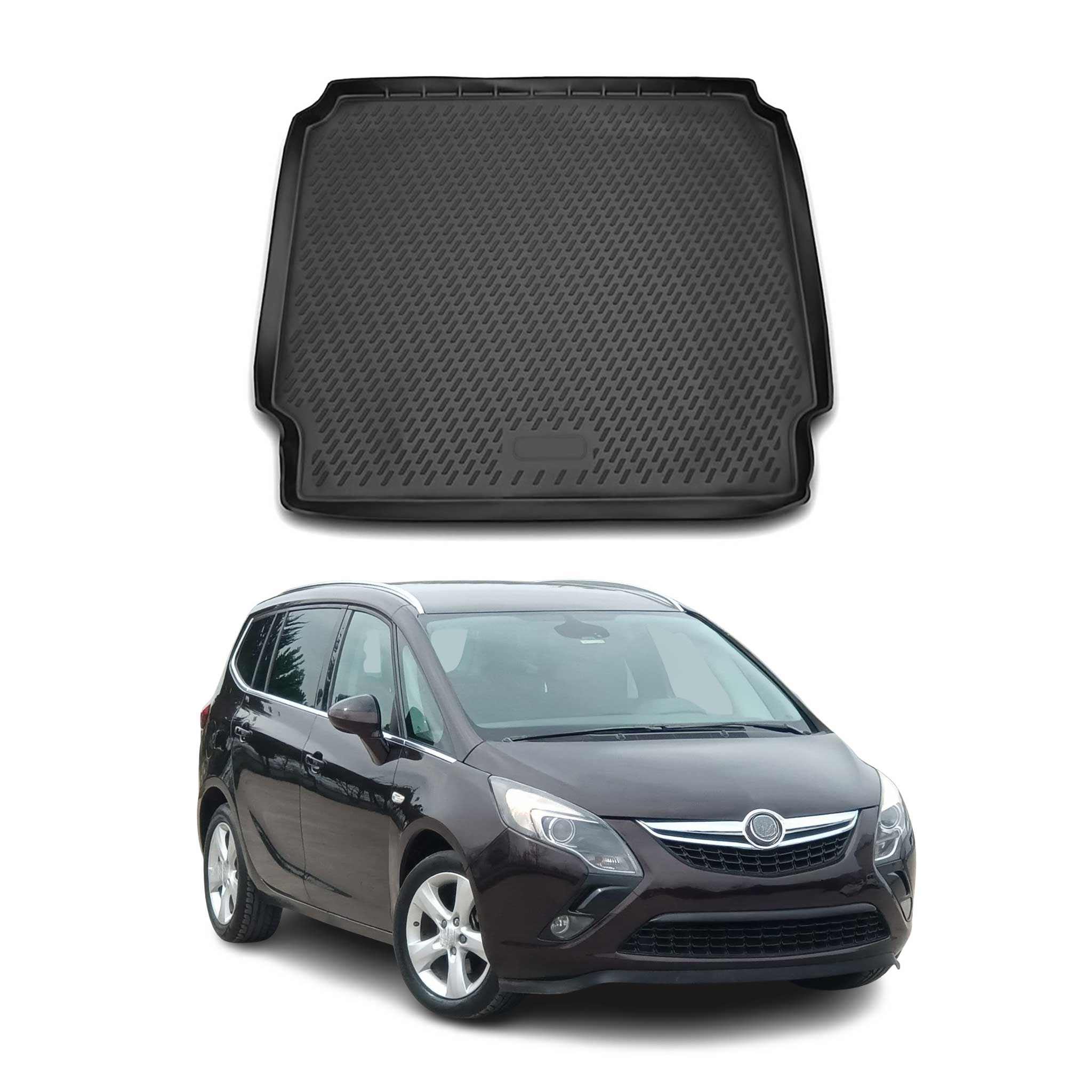 Kofferraummatte Kofferraumwanne für Opel Zafira C Tourer 2011-2021 Gummi TPE