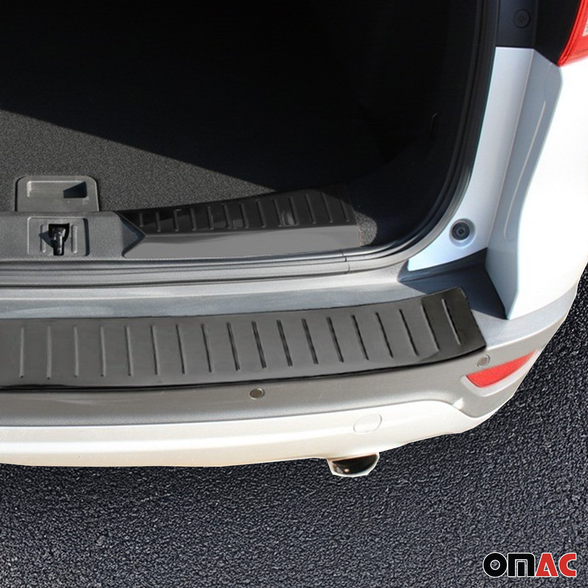 Ladekantenschutz & Stoßstange Satz für Ford Kuga 2012-17 Pre-FL Edelstahl Dunkel