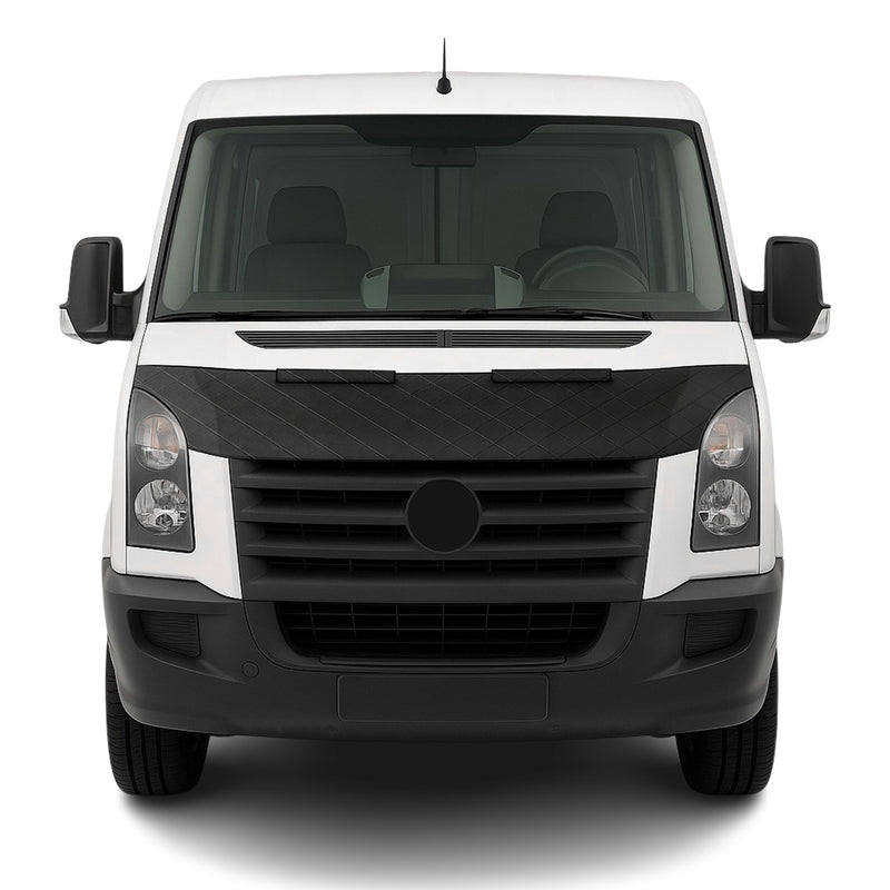 Schwarz Halb Haubenbra Steinschlagschutz Bonnet Bra für VW Crafter 2006-2017