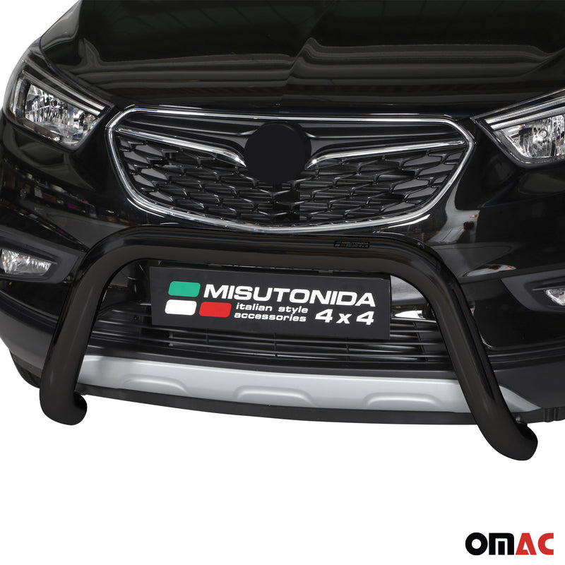 Frontbügel Frontschutzbügel für Opel Mokka X 2016-2019 ø76mm Stahl Schwarz