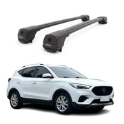 Dachträger Grundträger für MG ZS EV 2020-2026 Aluminium 75kg Schwarz 2tlg