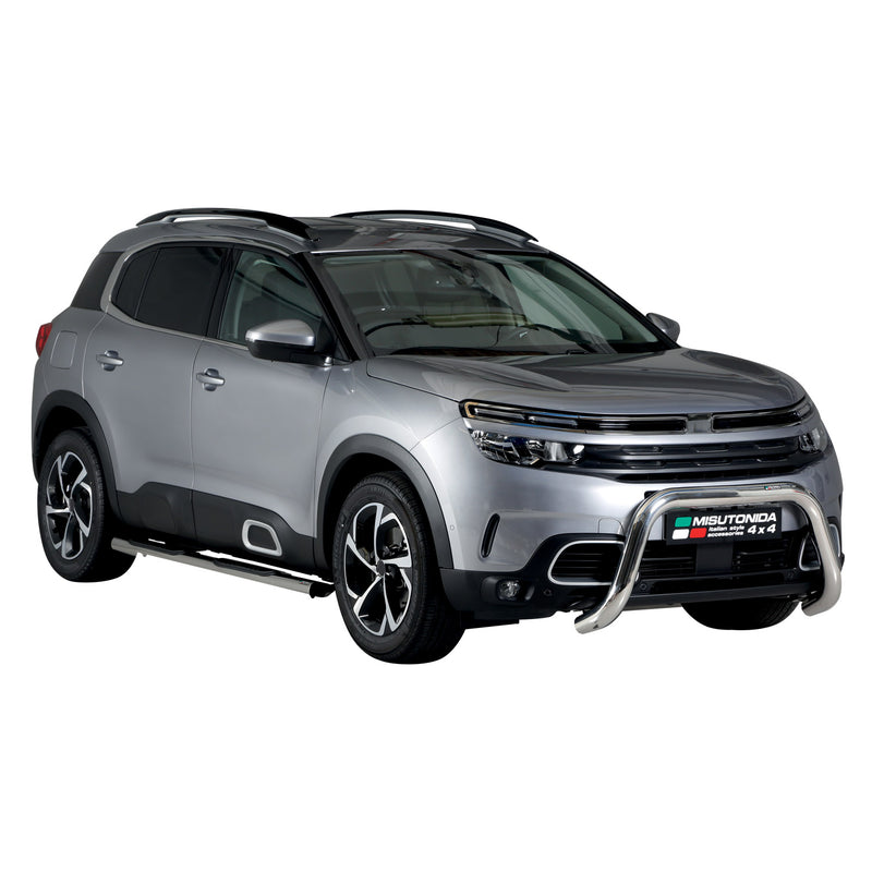 Frontbügel Frontschutzbügel für Citroen C5 Aircross 2018-2022 ø76mm Stahl Silber