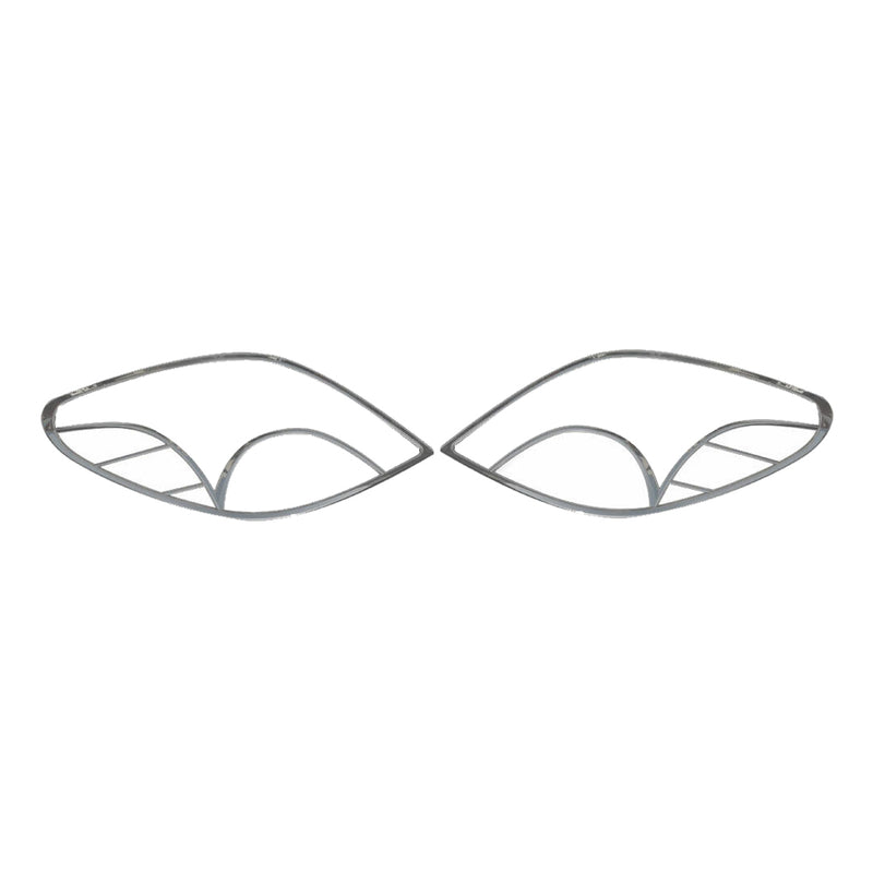 Rücklicht Leisten Heckleuchte für Peugeot 207 2006-2009 Chrom ABS Silber 2tlg