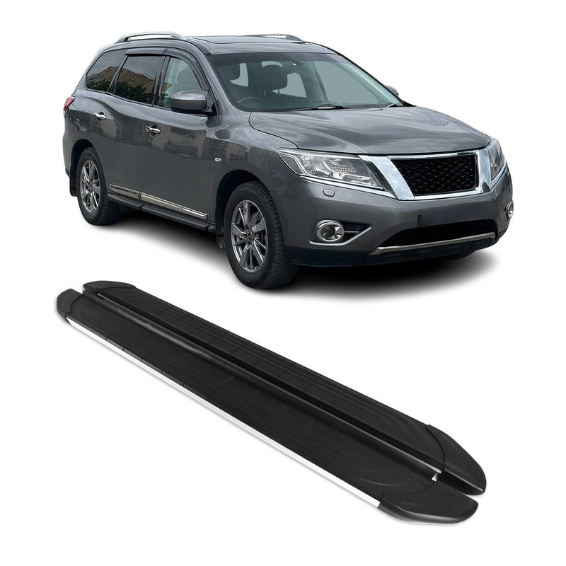 Trittbretter Seitenschweller für Nissan Pathfinder 2013-2021 Aluminium Schwarz