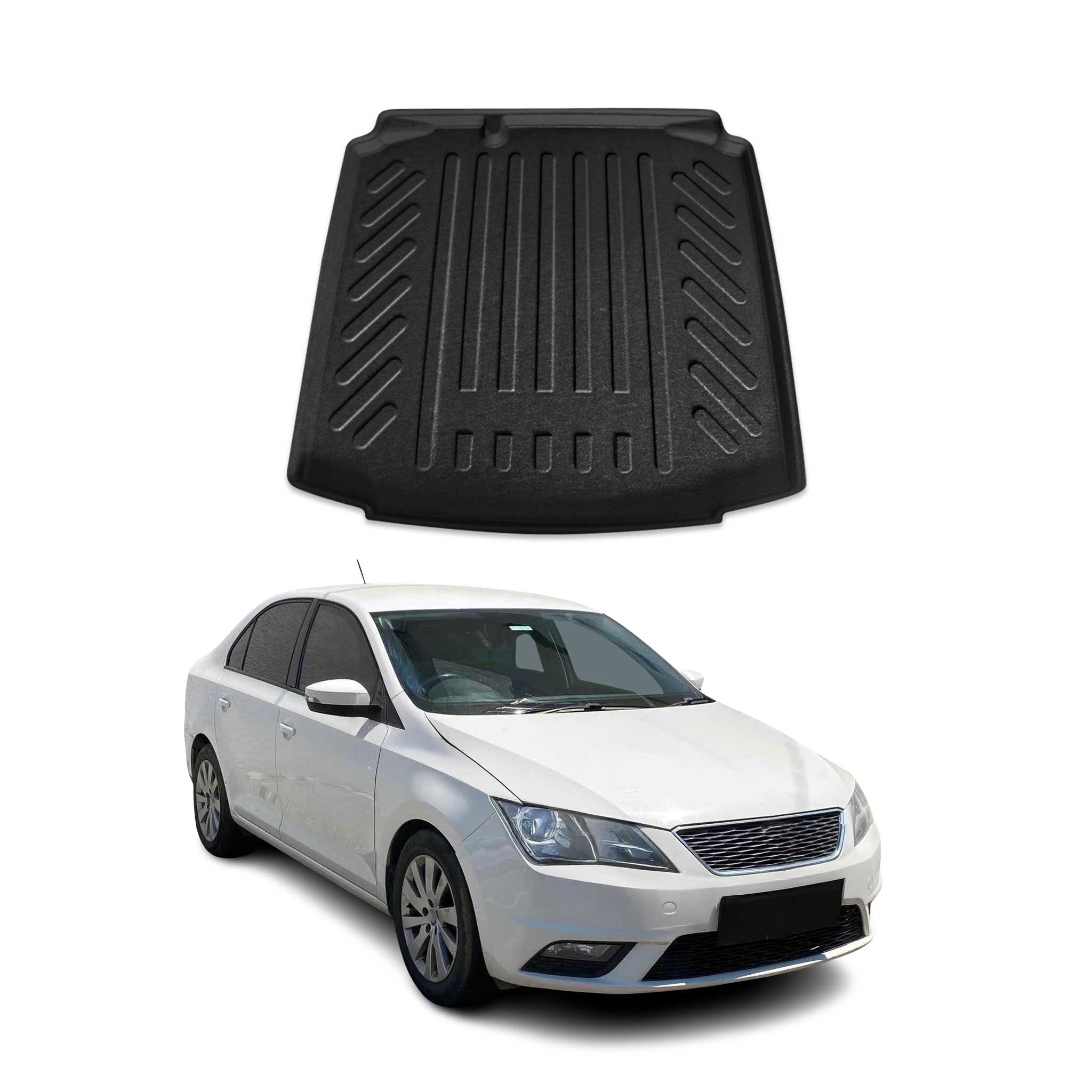 Kofferraumwanne Laderaumwanne für Seat Toledo 2019-2021 Gummi TPE Schwarz