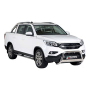 Frontbügel Frontschutzbügel für Ssangyong Musso 2023-2026 ø63mm Stahl Silber