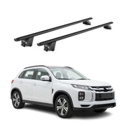 Dachträger für Mitsubishi ASX mk2 2023-2026 100kg Aluminium Schwarz 2 tlg ABE