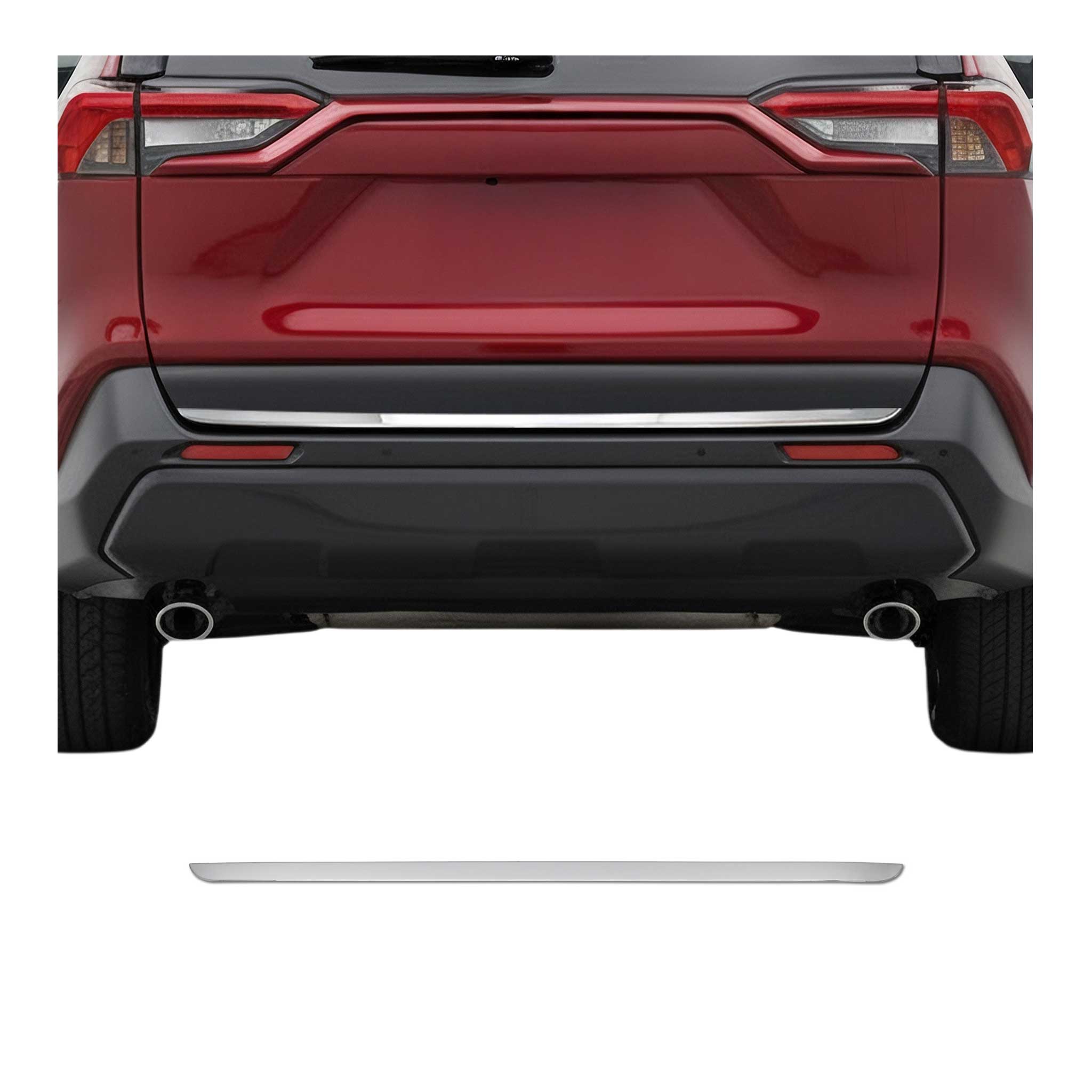 Kofferraumleiste Heckklappe Leiste für Toyota RAV4 2019-2025 Edelstahl Chrom