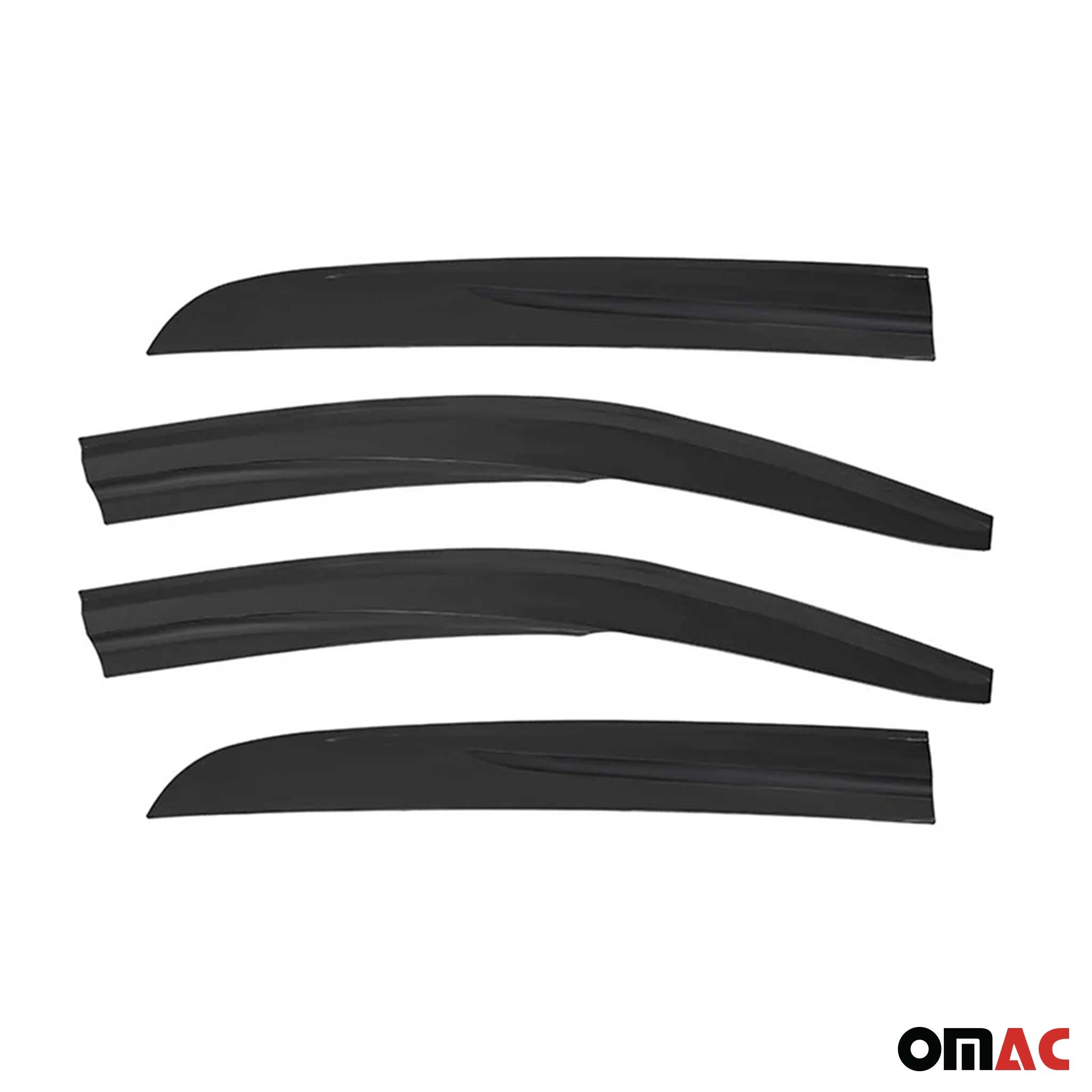 Windabweiser Regenabweiser für Opel Combo D 2011-2018 Schwarz Acrylic 4tlg