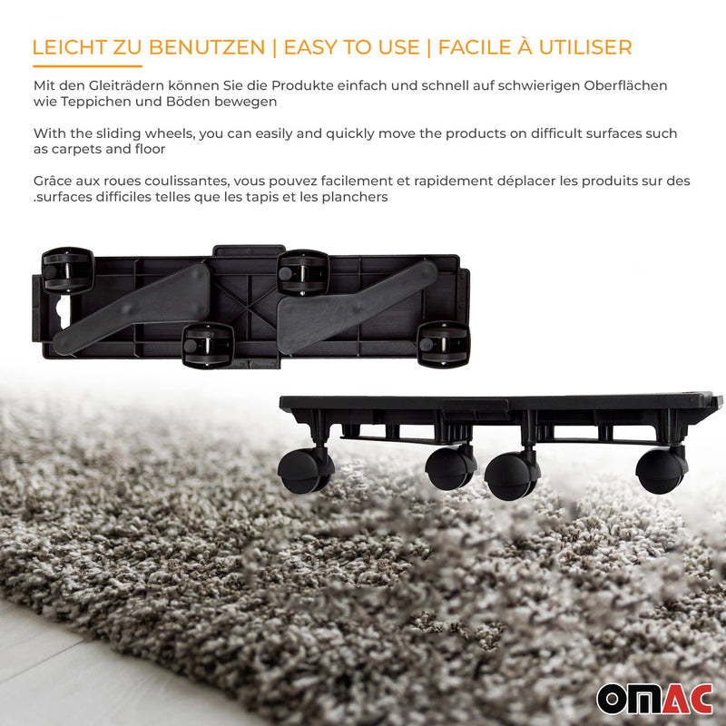 Möbel-Transportroller 170 kg Möbelroller Plattform Lenkrollen Trittbrett 2 tlg