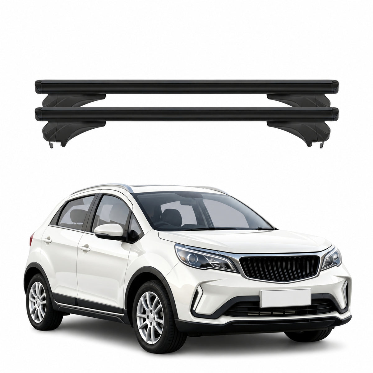 Menabo Dachträger für EMC 4 / Wave 2 2024-2026 Aluminium Schwarz 2 Stück