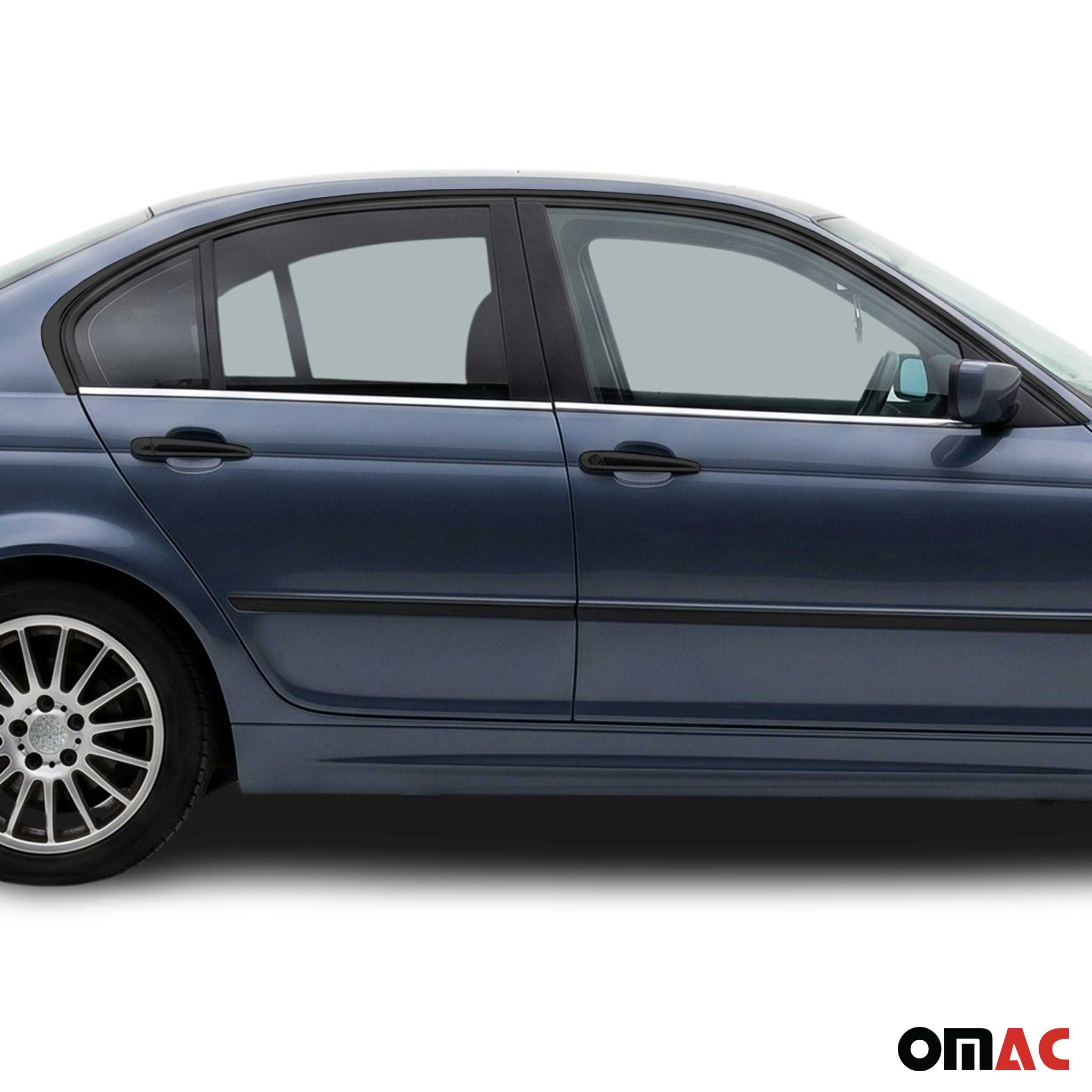 Fensterleisten Zierleisten für BMW 3er E46 1998-2007 Edelstahl Chrom 4tlg