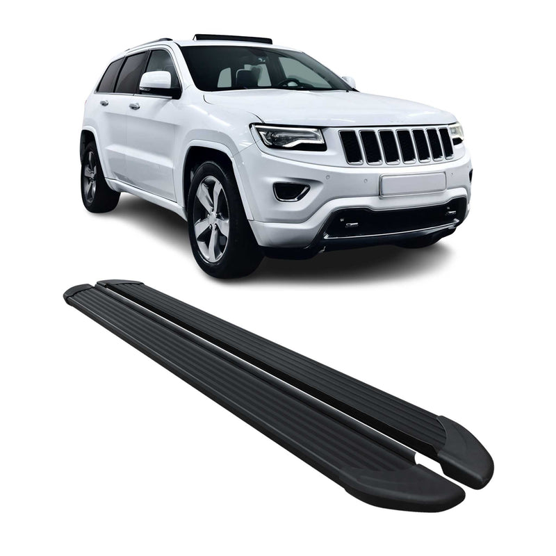 Schweller Trittbretter Schweller für Jeep Grand Cherokee 2011-2021 Alu Schwarz